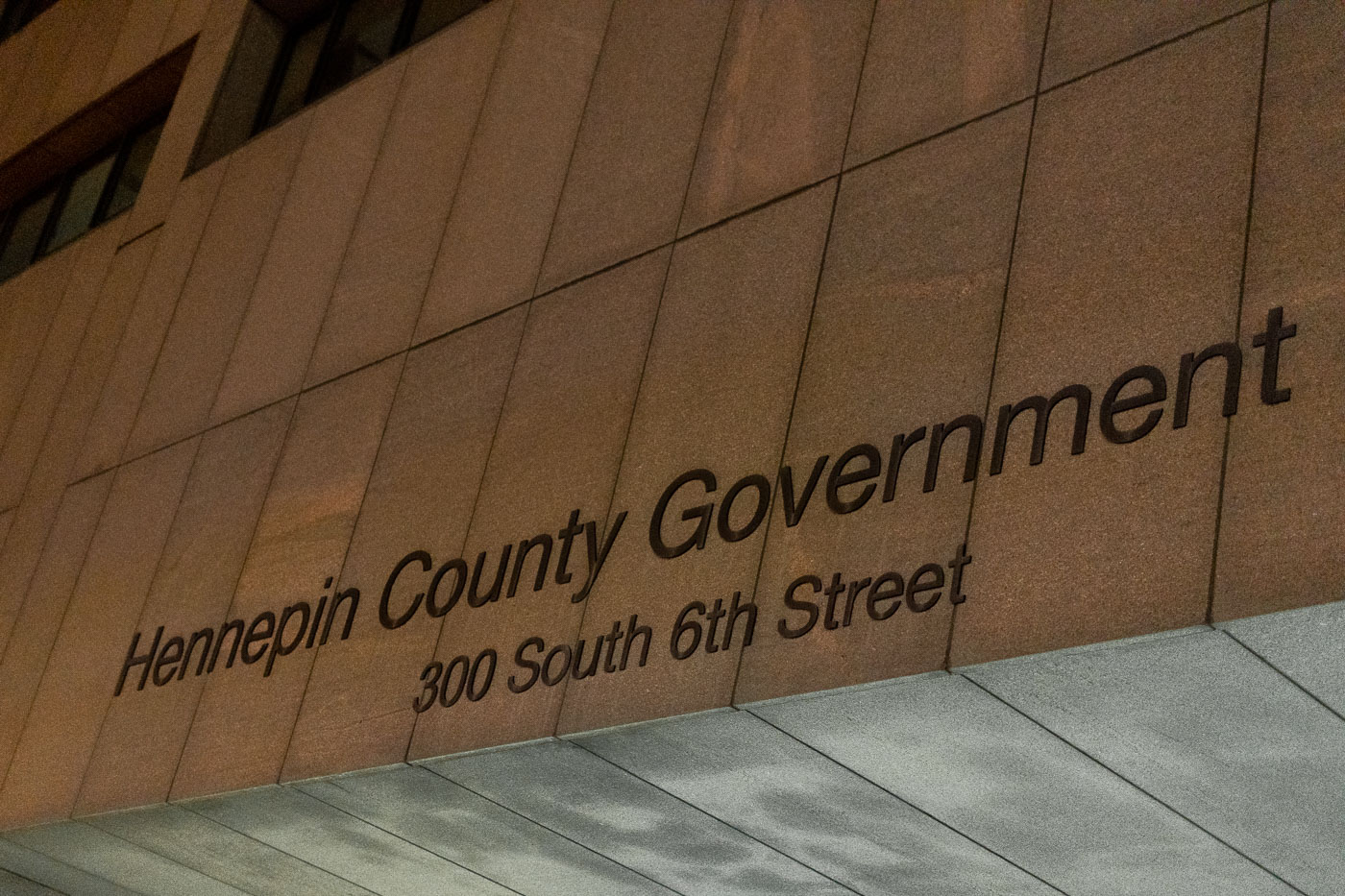 Hennepin County Government Center at 300 South 6th Street, Minneapolis, Minnesota. The Brutalist building serves as the county's administrative hub.