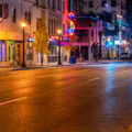 Looking down Lake Street towards Girard Avenue in Uptown Minneapolis
