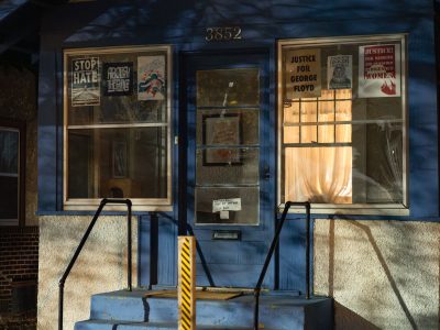South Minneapolis Home with Protest Signs