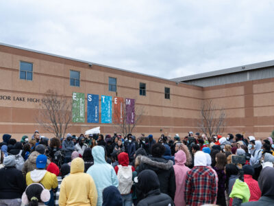Prior Lake High School Students Protest Racist Video