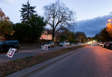 "Vote No On 3" signs on Lyndale Avenue.