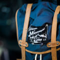 A protester with a "Welcome to Minneapolis!" patch during a march following the acquittal of Kyle Rittenhouse.