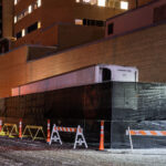 A mobile morgue setup at North Memorial Hospital just outside of Minneapolis. As the omicron COVID variant begins to spread, the state shows only 1 available adult ICU bed in the Twin Cities metro with health care workers saying they are overwhelmed.