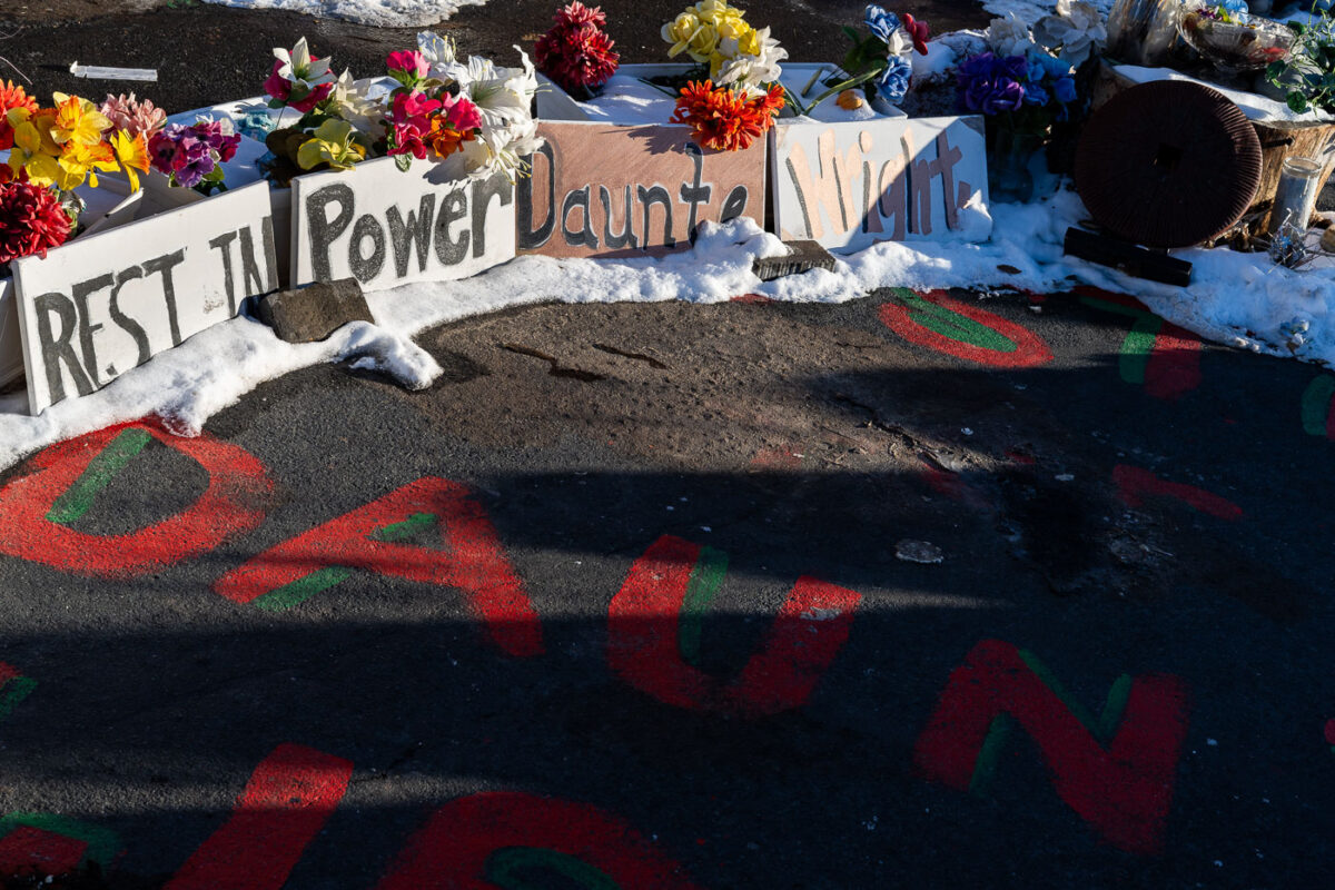 Daunte Wright Memorial after Kim Potter verdict