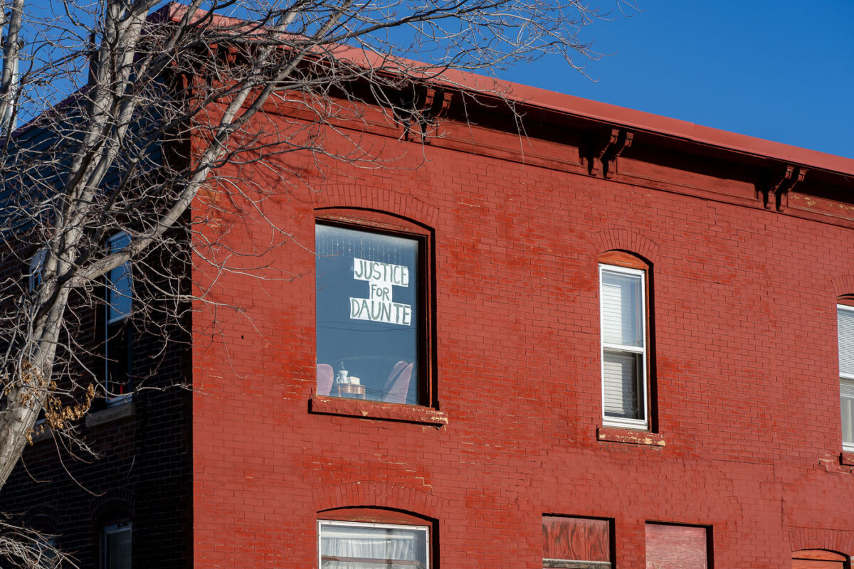 Justice for Daunte Wright in a North Loop Window