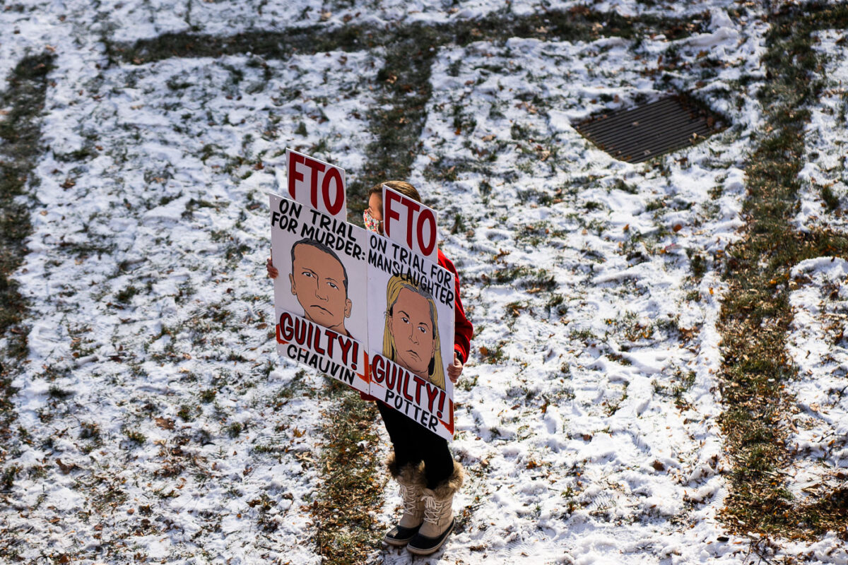 Kim Potter trial reaction outside courthouse