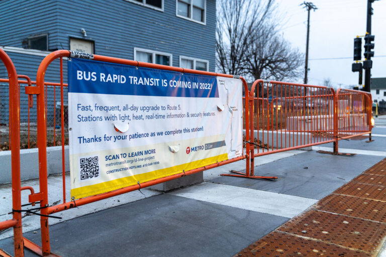 D-Line Project Banner 2 Signage for new Metro Transit D-line bus coming to Chicago Avenue in South Minneapolis.