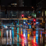 Marquette Avenue in Downtown Minneapolis during a December rain.
