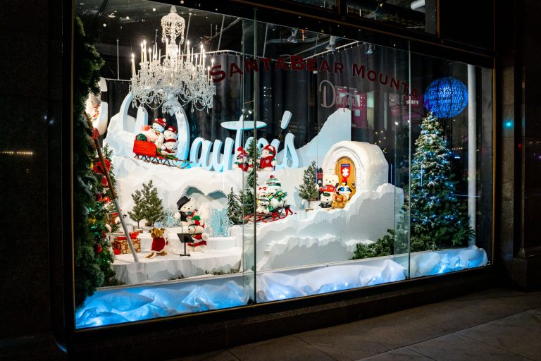 Santa Bear Mountain Holiday Window, Dayton's Minneapolis 2 Santa Bear-themed Christmas window display at the former Dayton's department store in downtown Minneapolis.