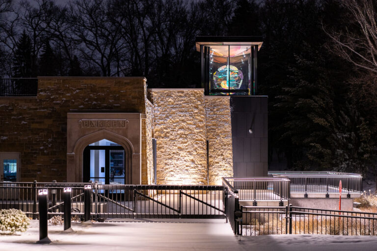 The Bakken Museum after a fresh snowfall 1 The Bakken Museum in Minneapolis. The science museum was founded in 1975 by Earl Bakken, the co-founder of Medtronic.