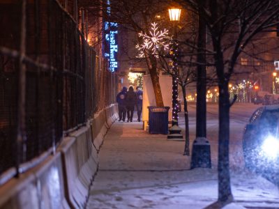 We Push For Peace in Snowy Uptown Minneapolis