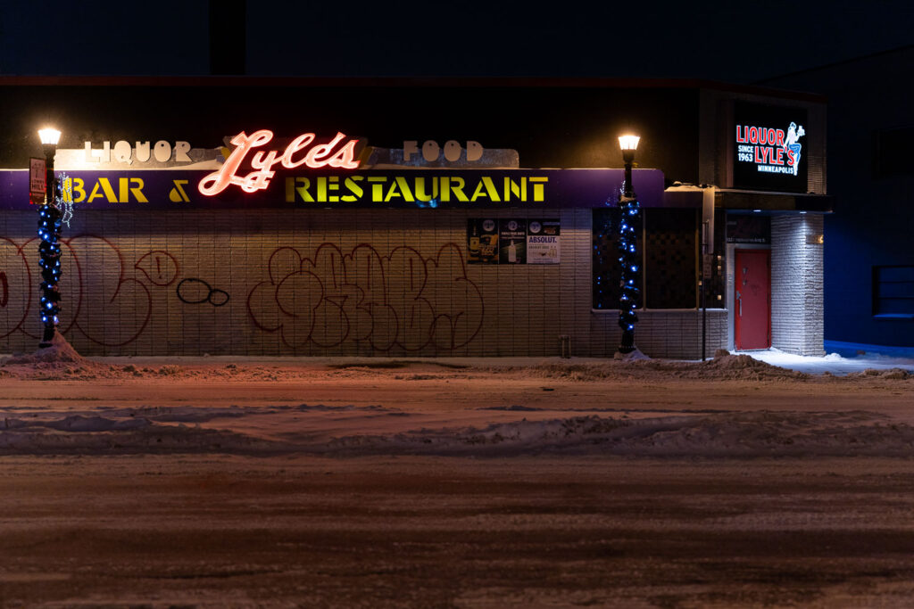 Liquor Lyle's bar & restaurant on Hennepin Avenue in Minneapolis.