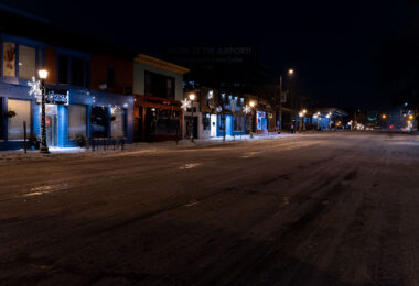 Hennepin Avenue in Minneapolis in January.