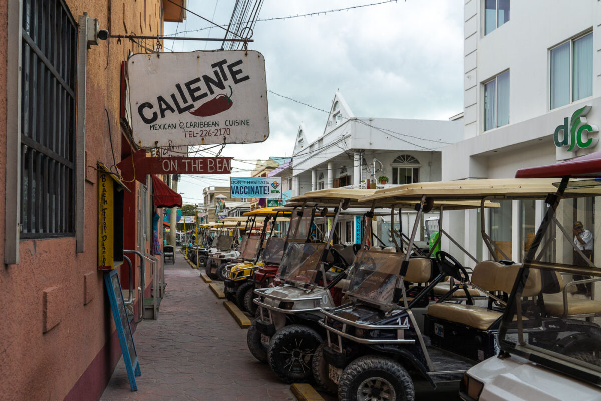 Caliente restaurant in San Pedro, Belize.