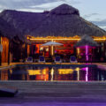 The pool at Captain Morgan's resort on Ambergris Caye in Belize.