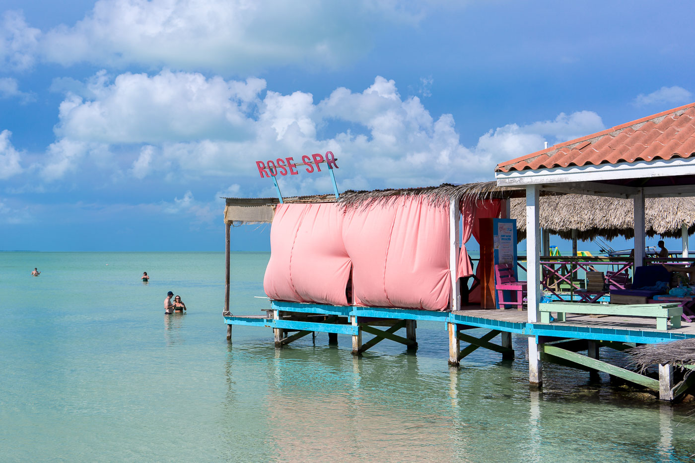 Secret Beach on Ambergris Caye, Belize.