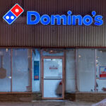 Domino's pizza on Hennepin Avenue in Minneapolis on an evening where temperatures would hit -16F.