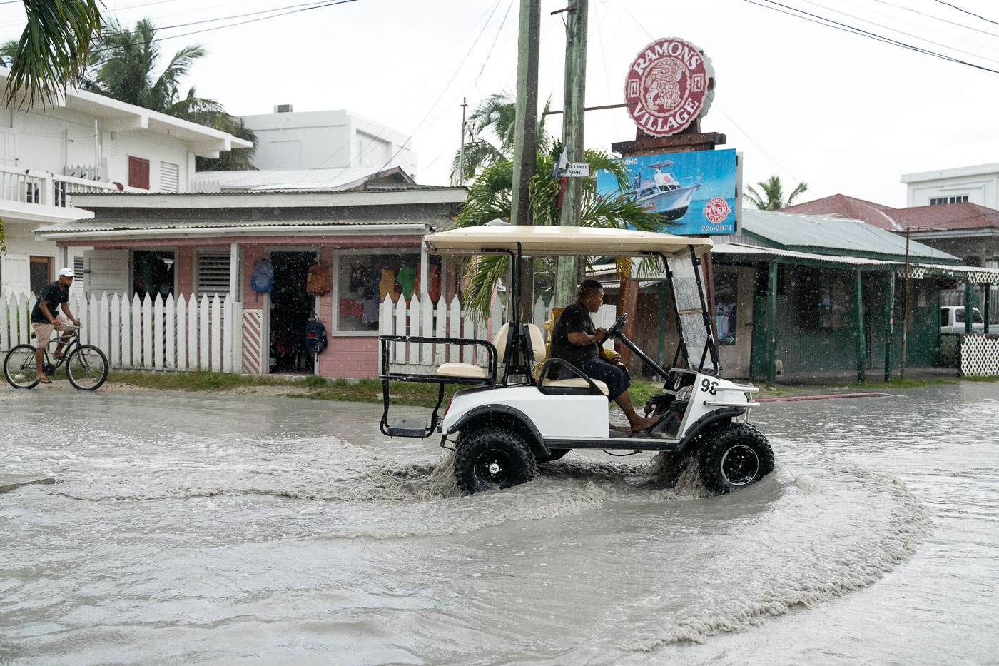 Flooding in San Pedro Belize