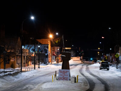 George Floyd Square, Minneapolis: -16F Night