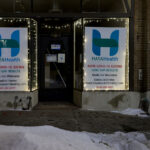 A COVID-19 testing site operated by Haya Health on Chicago Avenue.
