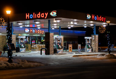 A Holiday gas station in Uptown Minneapolis.