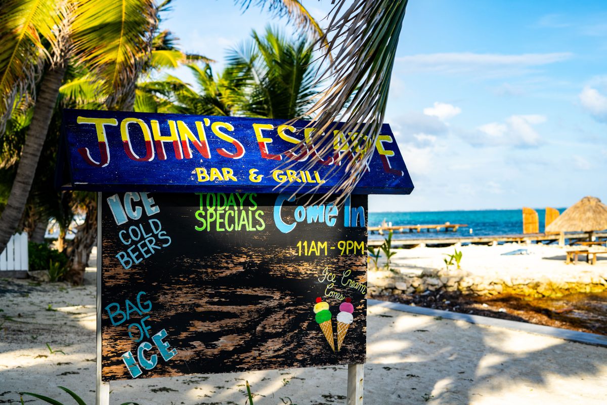 John’s Escape Bar & Grill, Ambergris Caye, Belize