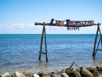 Las Terrazas Sign, San Pedro, Belize