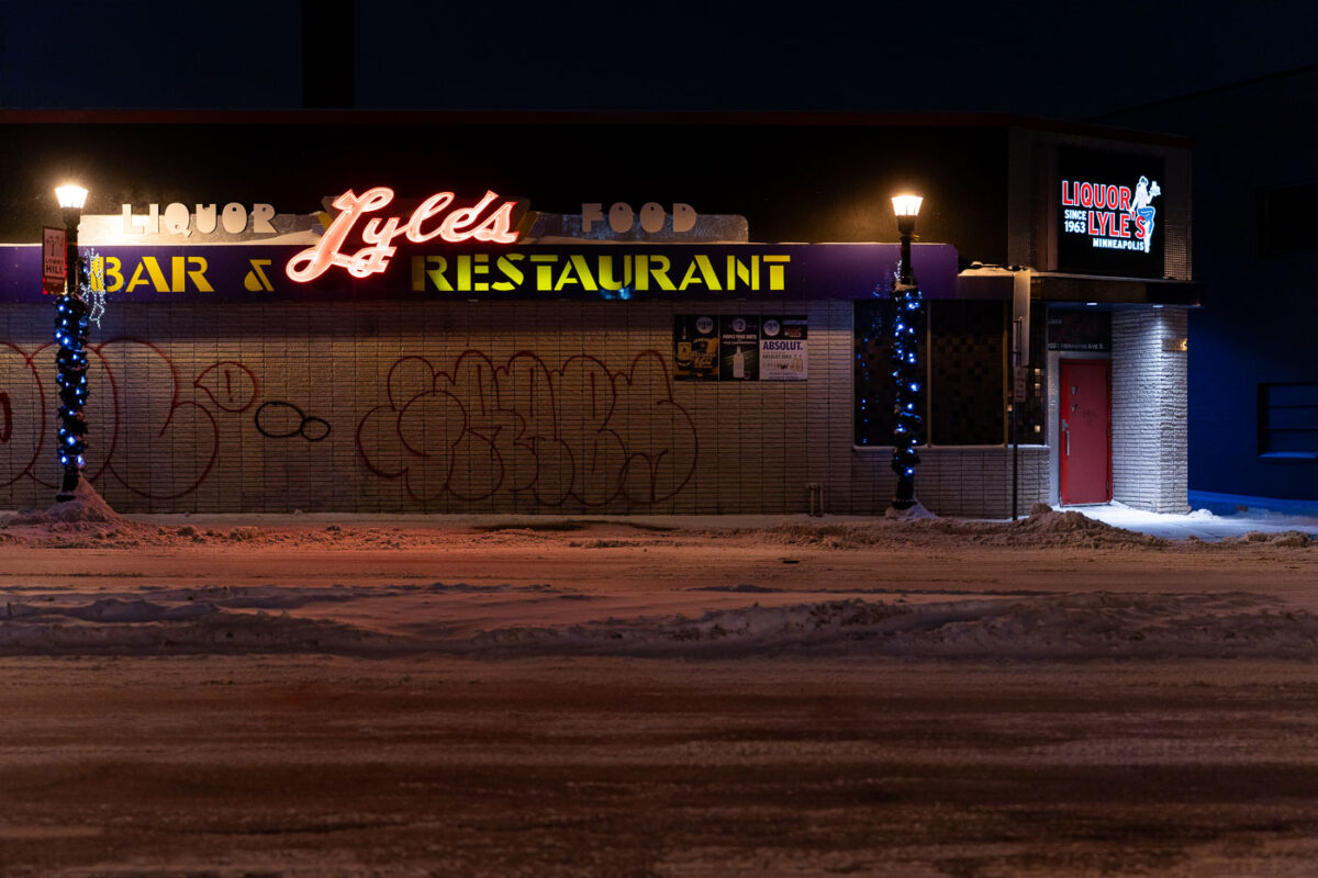 Liquor Lyle's bar & restaurant on Hennepin Avenue in Minneapolis.