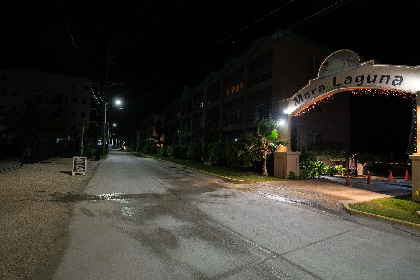 Night View at Mara Laguna, Ambergris Caye