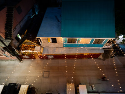San Pedro Street at Night, Belize