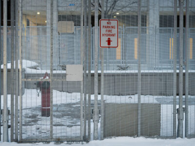 George Floyd Trial Security Fence, Warren E. Burger Building