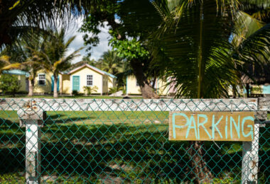 A parking sign in Belize.