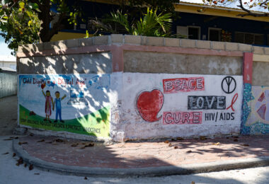 A mural in San Pedro, Belize.