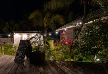 PUR Boutique Cabanas & Taco Bar on Ambergris Caye, Belize.