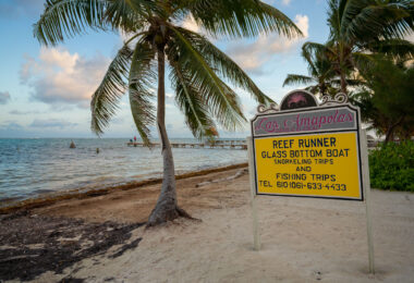 Reef Runner Glass Bottom Boat in Ambergris Caye, Belize