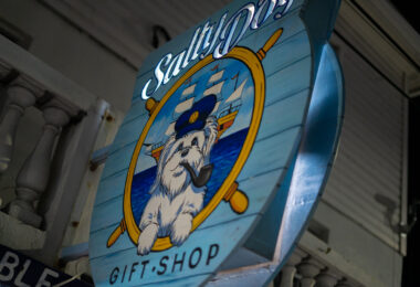 Salty Dog Gift Shop in San Pedro, Belize.