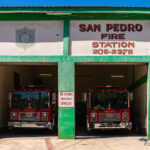 The San Pedro Fire Station on Ambergris Caye in Belize.