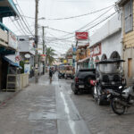 A street in San Pedro, Belize.