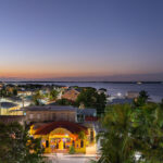 San Pedro, Belize as seen from a city rooftop.