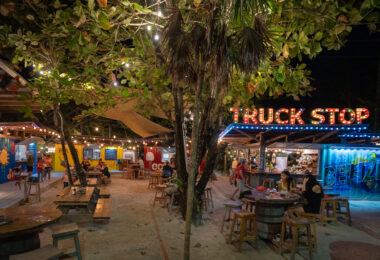 The Truck Stop restaurant in San Pedro, Belize.
