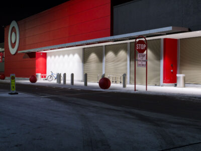 Target East Lake Street with Security Shutters Lowered