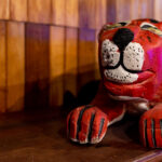 A wood carving found at Captain Morgan's resort in Belize.