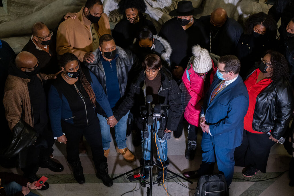 Amir Locke's family speaks at Minneapolis City Hall 2 days after he was shot and killed by the Minneapolis Police Department.