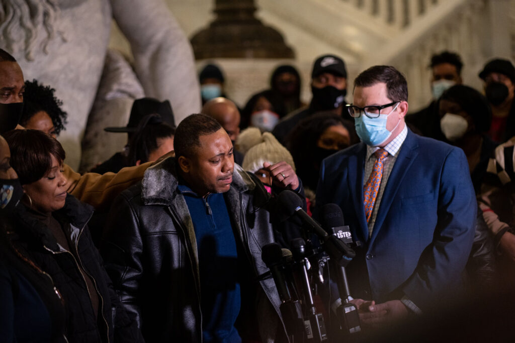 Amir Locke's father speaks at Minneapolis City Hall 2 days after Amir was shot and killed by the Minneapolis Police Department.