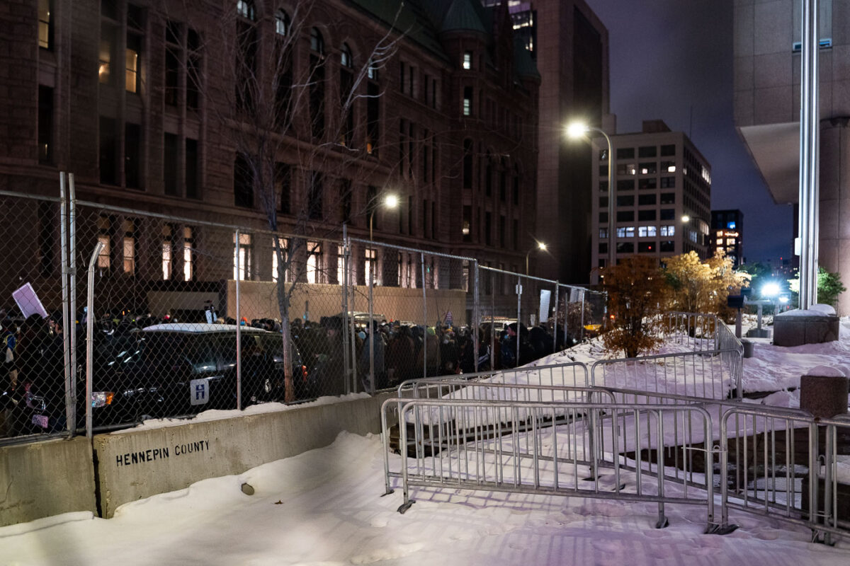 Protesters march through Downtown Minneapolis after demanding the Mayor resign following the Minneapolis Police shooting death of Amir Locke during a no-knock search warrant.