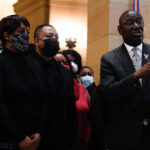 Amir Locke’s mother joined by families of Jamar Clark, Winston Smith & others: “I gave birth to him 11/11/99. He dies 2/2/22. My son was 22. His name was Amir and we gave birth to a prince.” Collectively w/ attorney Ben Crump they ask for President Biden to ban no-knock warrants.