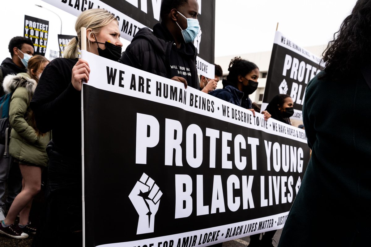 Amir Lock Student March in St. Paul