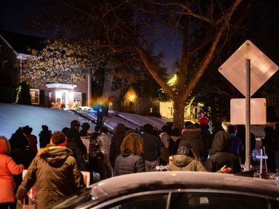 Amir Locke protests at police chief's home