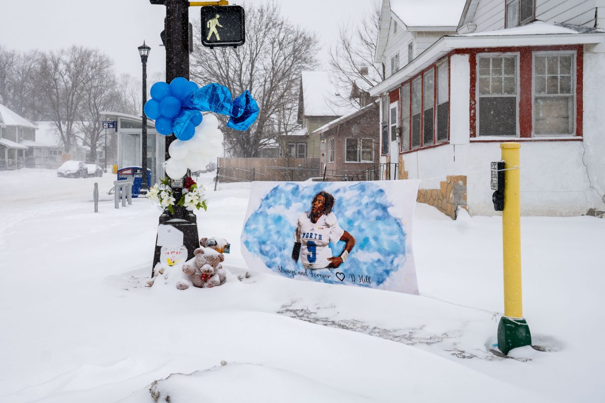 Deshaun Hill Memorial in North Minneapolis