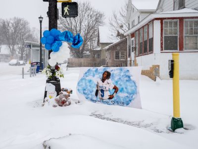 Deshaun Hill Memorial in North Minneapolis